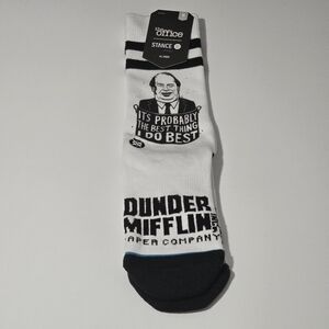 The Office TV Show White and Black Kevins Chili themed Unisex Stance Cre…